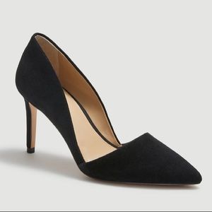 NWT Ann Taylor Azra Suede Pumps Black